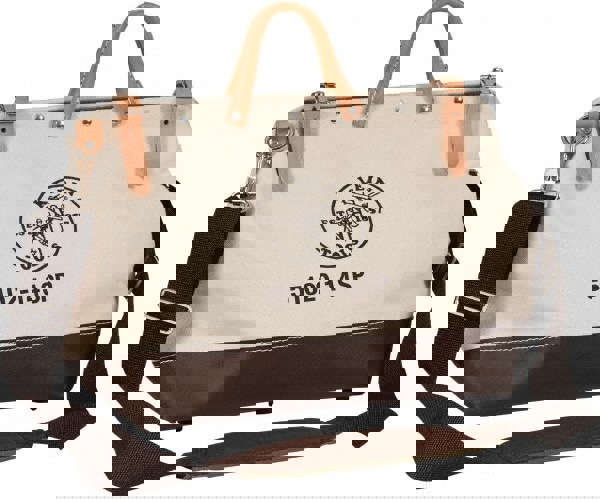 10 POCKET TAN CANVAS TOOL BAG